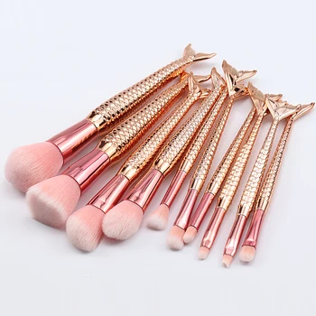 Sinso 1/10 Pieces Mermaid Rose Gold Makeup Brushes Set For Foundation Bronzers Eye Shadow Highlighters Beauty Makeup Tool Kits
Sinso 1/10 Pieces Mermaid Rose Gold Makeup Brushes Set For Foundation Bronzers Eye Shadow Highlighters Beauty Makeup Tool Kits