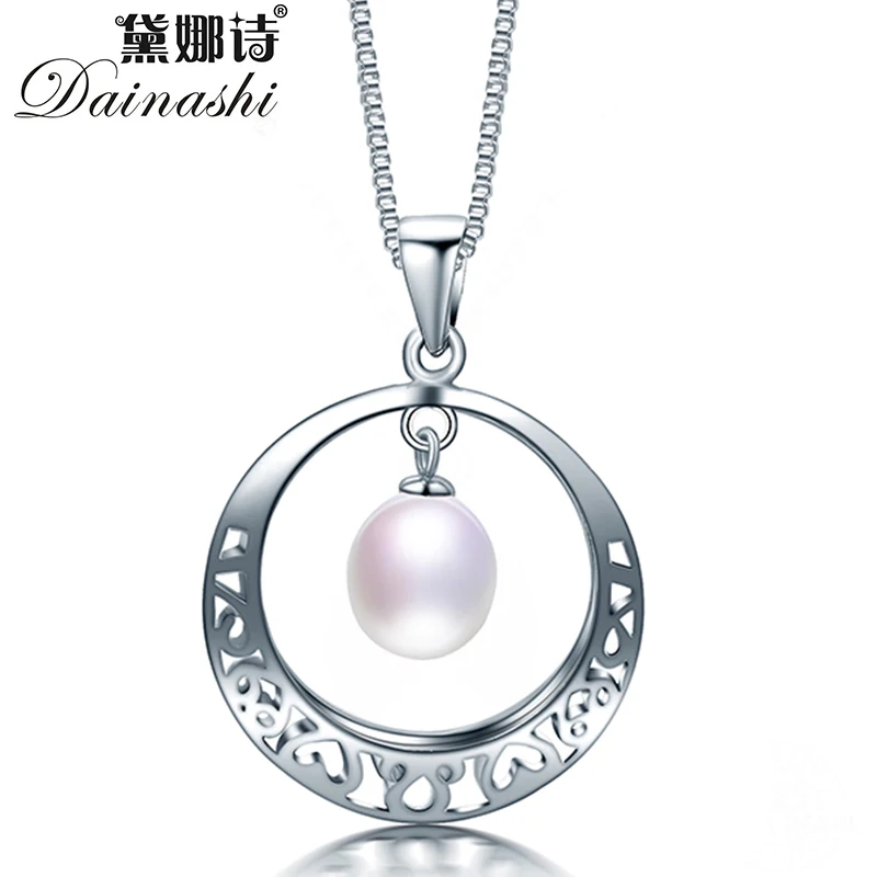 Dainashi Vintage 925 Sterling Silver Pendant Necklace High Quality 100% Genuine Freshwater Oval Pearl Pendant Necklace for Women 
Dainashi Vintage 925 Sterling Silver Pendant Necklace High Quality 100% Genuine Freshwater Oval Pearl Pendant Necklace for Women