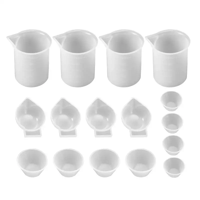 16Pcs Silicone Cup Reusable Practical Professional DIY Tool Set Epoxy Kit Epoxy Tools For Jewelry Making Handcraft
16Pcs Silicone Cup Reusable Practical Professional DIY Tool Set Epoxy Kit Epoxy Tools For Jewelry Making Handcraft