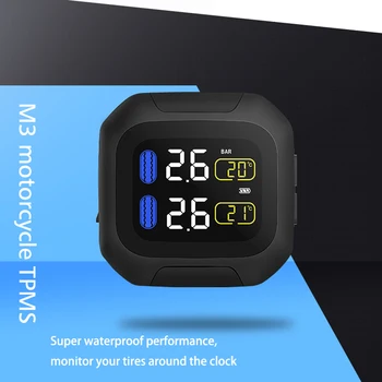 M3 Waterproof TPMS Motorcycle Real Time Tire Pressure Monitoring System Wireless LCD Display 2 External WI Sensor 5
M3 Waterproof TPMS Motorcycle Real Time Tire Pressure Monitoring System Wireless LCD Display 2 External WI Sensor 5