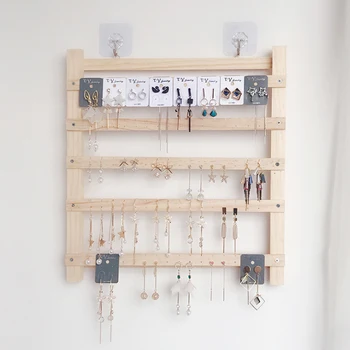 2020 New Nordic Solid Wood Earring Rack Storage Wall Earrings Shelf Home Ear clip Necklace Rack jewelry Display Box
2020 New Nordic Solid Wood Earring Rack Storage Wall Earrings Shelf Home Ear clip Necklace Rack jewelry Display Box