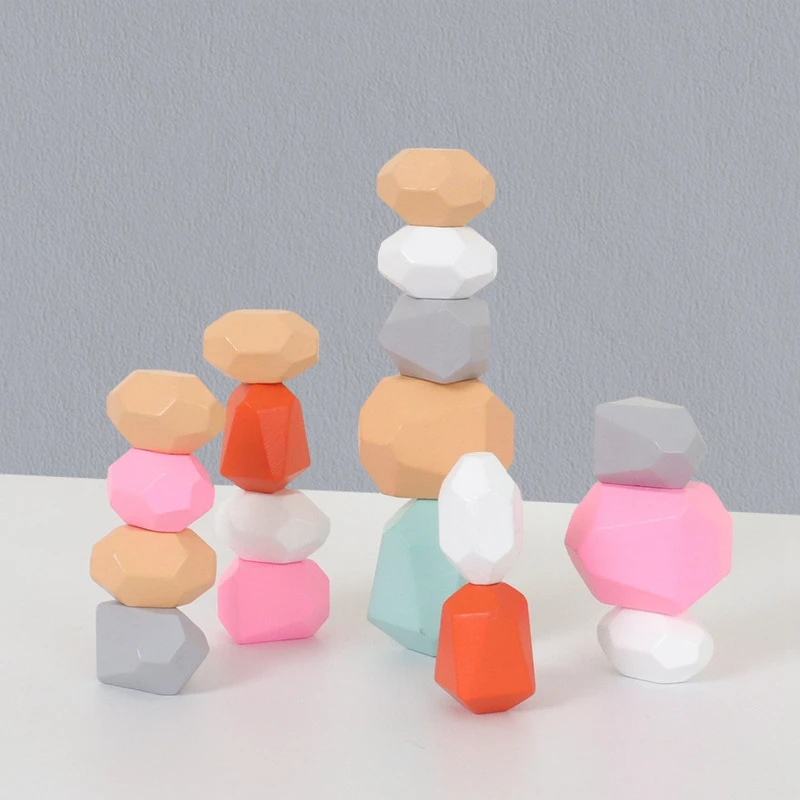 Kids Wooden Colored Stone Blocks Building Block Educational Toy Creative Nordic Style Stacking Game Rainbow Wooden Toy
Kids Wooden Colored Stone Blocks Building Block Educational Toy Creative Nordic Style Stacking Game Rainbow Wooden Toy