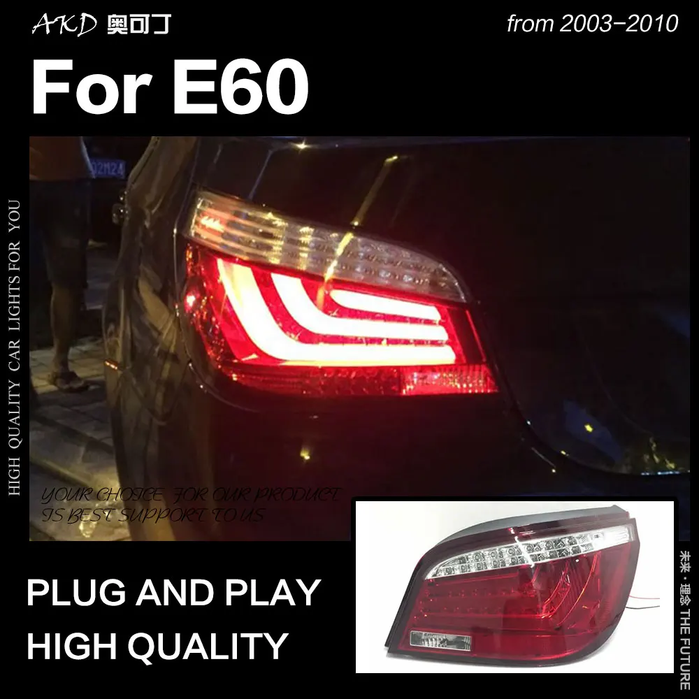 AKD Car Styling for BMW E60 Tail Light 2003-2010 523i 525i 530i Tail Lamp LED DRL Dynamic Signal Brake Reverse auto Accessories
AKD Car Styling for BMW E60 Tail Light 2003-2010 523i 525i 530i Tail Lamp LED DRL Dynamic Signal Brake Reverse auto Accessories