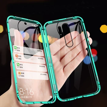 360 Protection Magnetic case For xiaomi redmi note 8 pro note8 note8pro Double Sided tempered Glass cover Metal Absorption coque
360 Protection Magnetic case For xiaomi redmi note 8 pro note8 note8pro Double Sided tempered Glass cover Metal Absorption coque