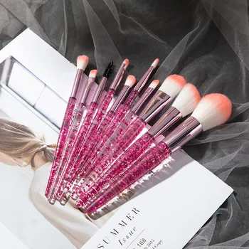 10PCS Professional makeup brush Diamond Crystal brush set Acrylic handle Foundation blush brush powder mixed eye shadow tool kit
10PCS Professional makeup brush Diamond Crystal brush set Acrylic handle Foundation blush brush powder mixed eye shadow tool kit