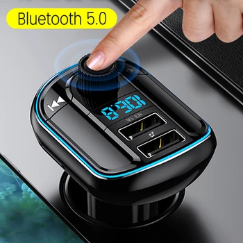 JINSERTA FM Transmitter Modulator Bluetooth 5.0 Handsfree Car Kit Audio MP3 Player With Dual USB Car Charger TF U Disk Player
JINSERTA FM Transmitter Modulator Bluetooth 5.0 Handsfree Car Kit Audio MP3 Player With Dual USB Car Charger TF U Disk Player