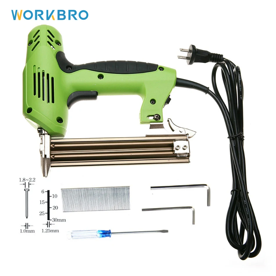 WORKBRO 2 In 1 Nail Gun Framing Tacker Electric Nails Staple Gun 220V 1800W Power Tool Stapler Gun for Furniture Woodwork Tool
WORKBRO 2 In 1 Nail Gun Framing Tacker Electric Nails Staple Gun 220V 1800W Power Tool Stapler Gun for Furniture Woodwork Tool