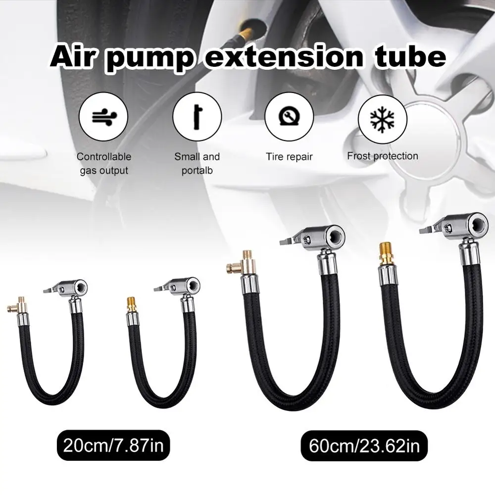 Locking Tire Chuck with Rubber Hose and Schrader Tire Valve Fine Thread Tire Inflator Hose Adapter
Locking Tire Chuck with Rubber Hose and Schrader Tire Valve Fine Thread Tire Inflator Hose Adapter
