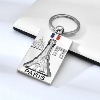 Vicney Zinc Alloy Silver Key Chain Rotatable Paris Tower Keychain For Men High Quality Arc de Triomphe Keyring Souvenir Gifts 
Vicney Zinc Alloy Silver Key Chain Rotatable Paris Tower Keychain For Men High Quality Arc de Triomphe Keyring Souvenir Gifts