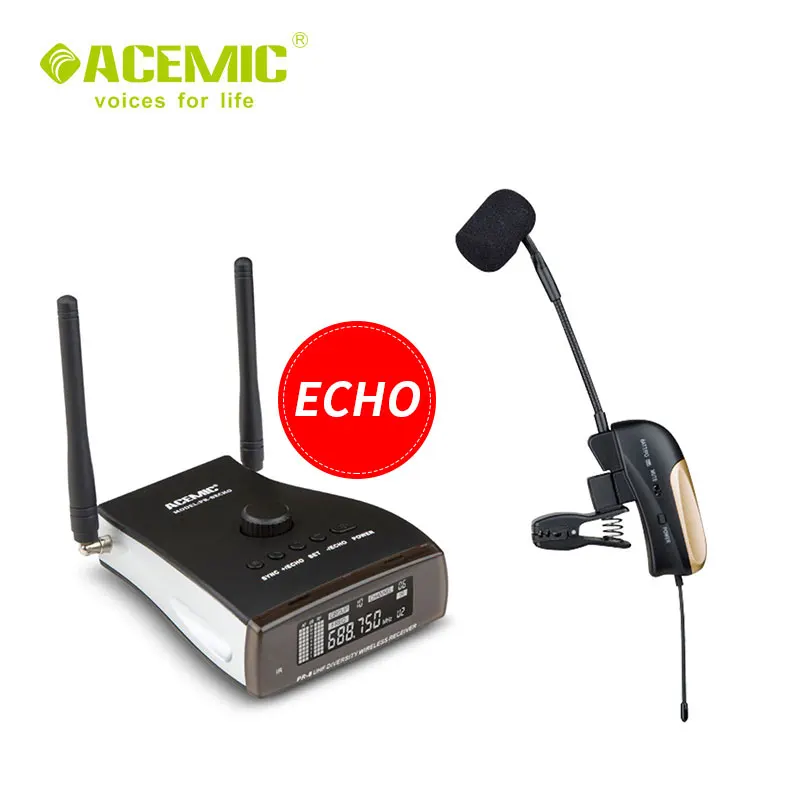 FREE & FAST SHIPPING ACEMIC PR/8-ST4 Wireless microphone for saxophone with ECHO effect
FREE & FAST SHIPPING ACEMIC PR/8-ST4 Wireless microphone for saxophone with ECHO effect