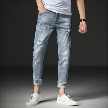 Free Shipping Summer 2020 New Men's Small Feet Ankle-Length Jeans Stretch Slim Hole Casual Pants
Free Shipping Summer 2020 New Men's Small Feet Ankle-Length Jeans Stretch Slim Hole Casual Pants