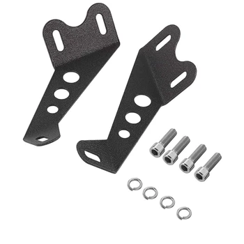 Hood Light Bar Brackets Mount Kit for Jeep Wrangler JK / JKU 2007-2017, Hood Mount Bracket for Straight Light Bar 
Hood Light Bar Brackets Mount Kit for Jeep Wrangler JK / JKU 2007-2017, Hood Mount Bracket for Straight Light Bar