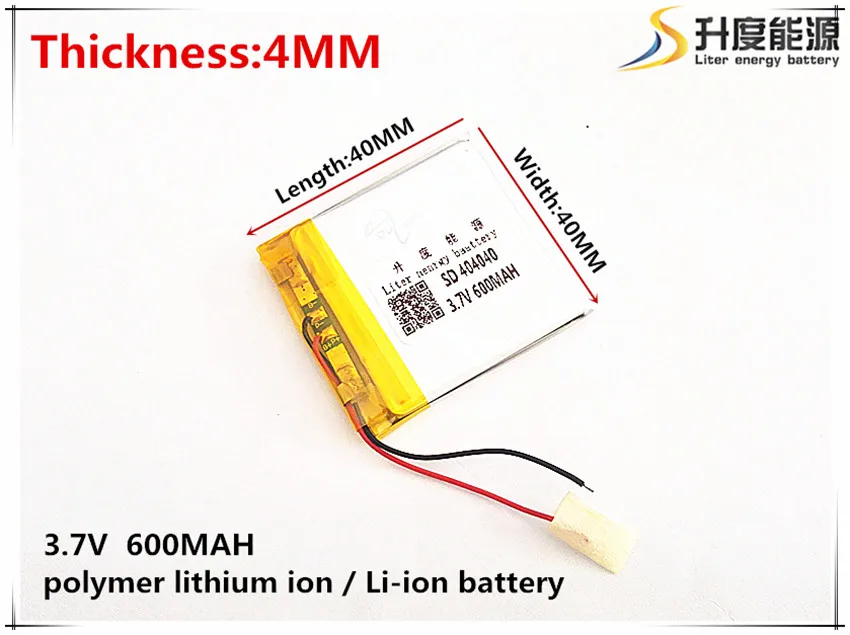 Tablet PC battery capacity 404040 3.7V 600MAH Universal Li-ion for tablet pc Mp3 MP4 MP5 GPS mobile bluetooth
Tablet PC battery capacity 404040 3.7V 600MAH Universal Li-ion for tablet pc Mp3 MP4 MP5 GPS mobile bluetooth