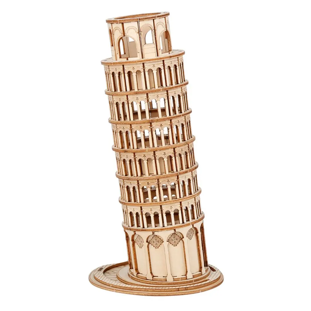 Tg304 3D Three-Dimensional Puzzle Wooden Model Manual Diy Assembled Desktop Decoration You-Leaning Tower Of Pisa
Tg304 3D Three-Dimensional Puzzle Wooden Model Manual Diy Assembled Desktop Decoration You-Leaning Tower Of Pisa