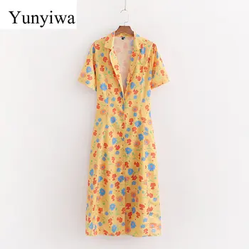2020 Women's New Yellow Floral Print Dress Women Dresses Summer Sexy Party Long Maxi Dress Elegant Vestidos 
2020 Women's New Yellow Floral Print Dress Women Dresses Summer Sexy Party Long Maxi Dress Elegant Vestidos