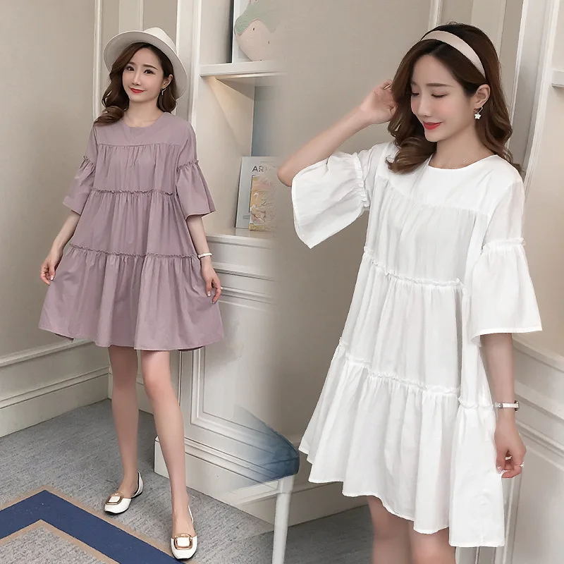 2019 Pregnant Women Summer Wear Korean-style Dress Mid-length Loose-Fit Pregnant Women Dress Fashion Mom Pregnant Women Dress
2019 Pregnant Women Summer Wear Korean-style Dress Mid-length Loose-Fit Pregnant Women Dress Fashion Mom Pregnant Women Dress
