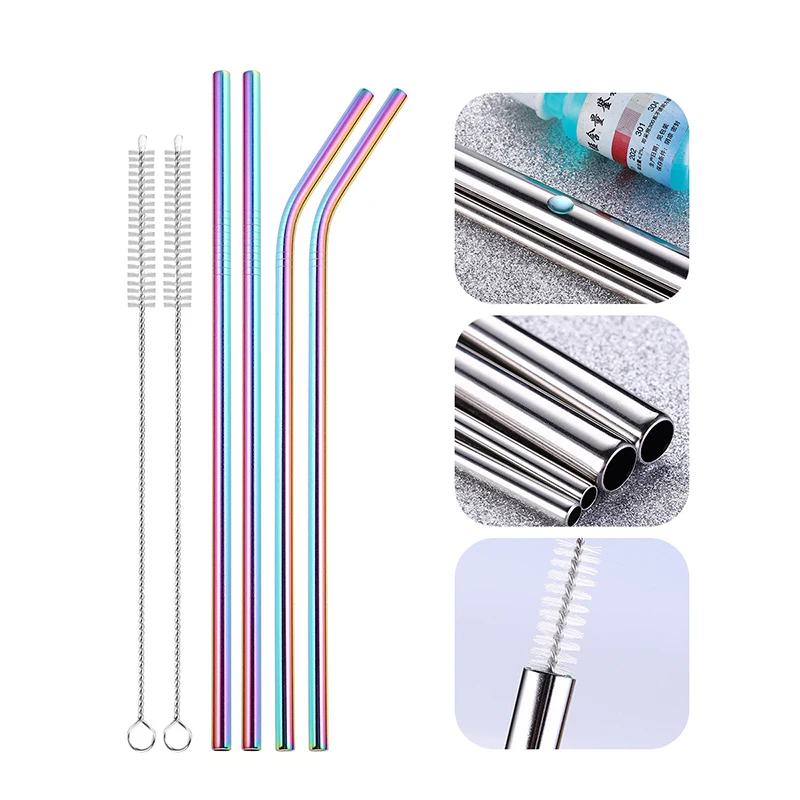 11Pcs Reusable Drinking Straws 304 Stainless Steel Metal Straws with Brush for Beverage Milk Tea Bar Party Accessories
11Pcs Reusable Drinking Straws 304 Stainless Steel Metal Straws with Brush for Beverage Milk Tea Bar Party Accessories