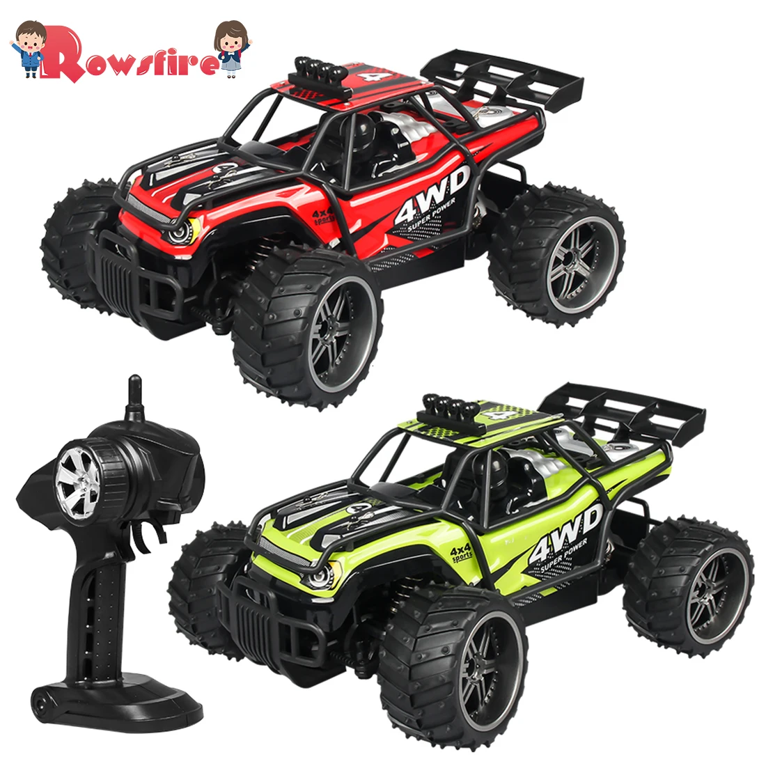 1:16 2.4G RC High-Speed Off-Road Vehicle Powerful Motor Anti-Collision Remote Control Car Toy - Green/Red
1:16 2.4G RC High-Speed Off-Road Vehicle Powerful Motor Anti-Collision Remote Control Car Toy - Green/Red