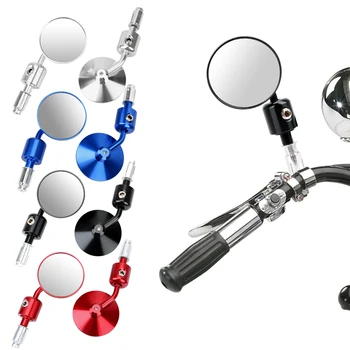 LEEPEE Aluminum Handle Bar End Mirror Universal Rear View CNC Convex Mirror For Kawasaki Honda Suzuki Motorcycle Chopper
LEEPEE Aluminum Handle Bar End Mirror Universal Rear View CNC Convex Mirror For Kawasaki Honda Suzuki Motorcycle Chopper