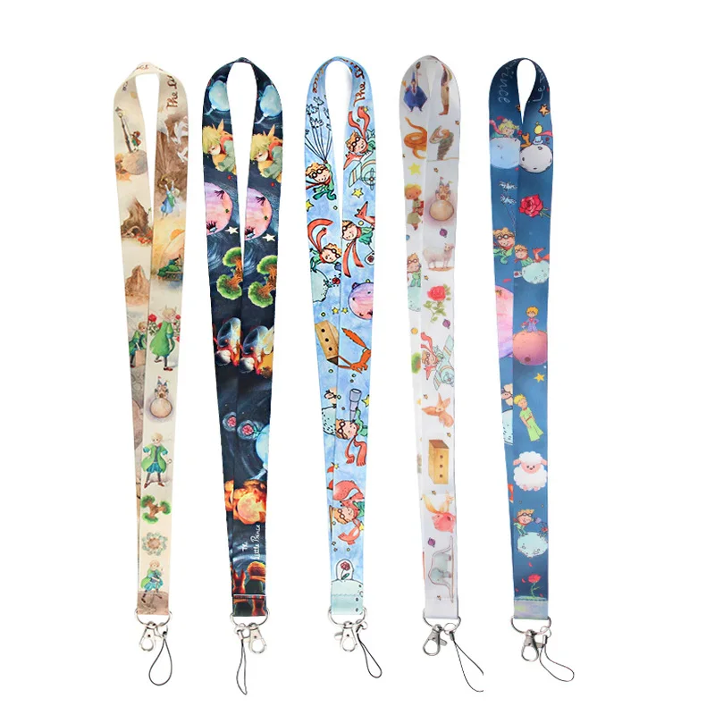 

The Little Prince Lanyards keychain Cute Fox Neck Strap Phone Keys ID Card Holder Lanyard for Keys DIY Hanging Rope Lanyard