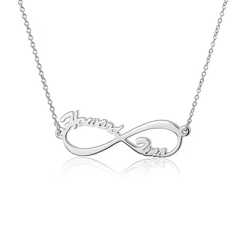 925 Sterling Silver Customized Two Nameplate Custom Infinity Name Necklace for Women Personalize Name Pendant BFF Jewelry Gifts
925 Sterling Silver Customized Two Nameplate Custom Infinity Name Necklace for Women Personalize Name Pendant BFF Jewelry Gifts