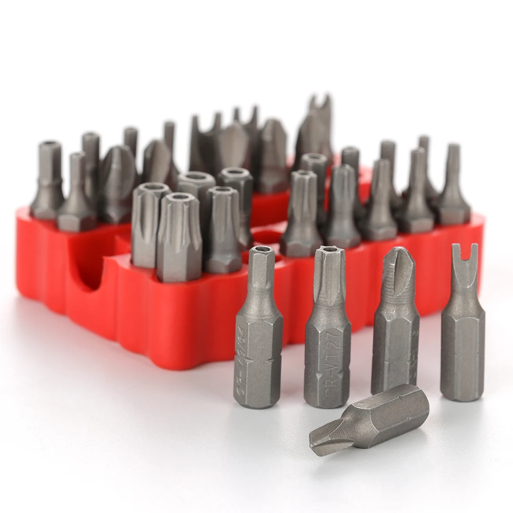 33pcs Security Bit Set with Magnetic Extension Bit Holder Tamper Proof Torq Torx Hex Star Screwdriver Bits Set Hand Tools
33pcs Security Bit Set with Magnetic Extension Bit Holder Tamper Proof Torq Torx Hex Star Screwdriver Bits Set Hand Tools