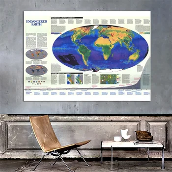 The World Physical Map Foldable Political World Map 150*100cm Poster Wall Decoration for Home Office Culture and Travel Supplies
The World Physical Map Foldable Political World Map 150*100cm Poster Wall Decoration for Home Office Culture and Travel Supplies