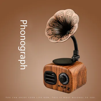 Retro Wood Mini Bluetooth 5.0 Speaker Phonograph Shape Wireless Loudspeaker Outdoor Speaker Sound TF FM Radio Cordless Subwoofer
Retro Wood Mini Bluetooth 5.0 Speaker Phonograph Shape Wireless Loudspeaker Outdoor Speaker Sound TF FM Radio Cordless Subwoofer