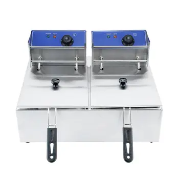 Durable Use Commercial Professional Home Stainless Steel Electric Deep Fryer Lid Basket 2 Tank Fat Chip
Durable Use Commercial Professional Home Stainless Steel Electric Deep Fryer Lid Basket 2 Tank Fat Chip