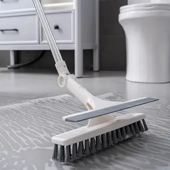 Telescopic Floor Scrub Brush With Wiper Blade 180 Rotation Lazy Clean Broom Folded Disassemble Bathroom Tile Cleaner Brush
Telescopic Floor Scrub Brush With Wiper Blade 180 Rotation Lazy Clean Broom Folded Disassemble Bathroom Tile Cleaner Brush