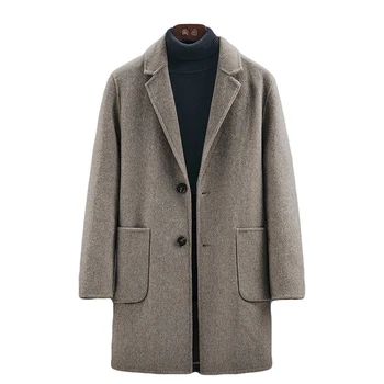 2020 New Winter Korean Style Men Double-sided Wool Jacket Turn-down Collar Long Coat Men‘s Casual Woolen Overcoat Male Size 3XL
2020 New Winter Korean Style Men Double-sided Wool Jacket Turn-down Collar Long Coat Men‘s Casual Woolen Overcoat Male Size 3XL