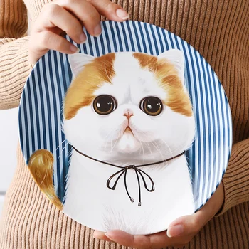 Garfield Cat Plate Dish Porcelain Decorative Plate Holder Hanging Wall Bar Decor Cute Personalized Gift for Cat Pet Animal Lover 
Garfield Cat Plate Dish Porcelain Decorative Plate Holder Hanging Wall Bar Decor Cute Personalized Gift for Cat Pet Animal Lover