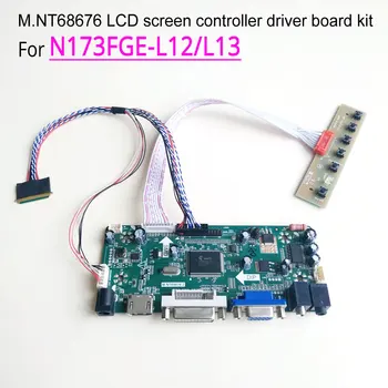 For N173FGE-L12/L13 LVDS 40Pin WLED HDMI+VGA+DVI notebook PC LCD 17.3" 1600*900 M.NT68676 screen controller drive board DIY kit
For N173FGE-L12/L13 LVDS 40Pin WLED HDMI+VGA+DVI notebook PC LCD 17.3" 1600*900 M.NT68676 screen controller drive board DIY kit