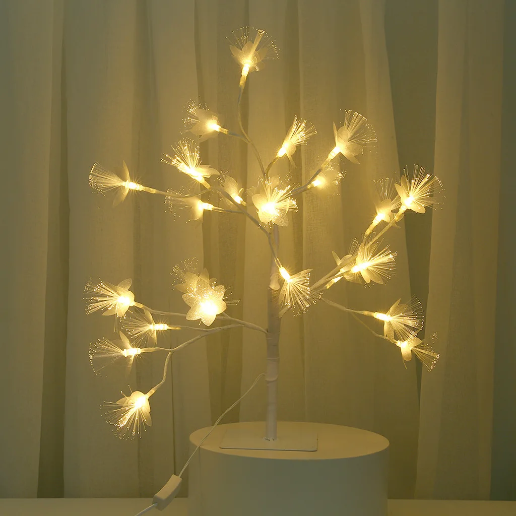 24LED Light White Fiber Optic Tree Tree Tree Branch Potted Small Night Light Home Small Tree Decoration European Gauge Plug In
24LED Light White Fiber Optic Tree Tree Tree Branch Potted Small Night Light Home Small Tree Decoration European Gauge Plug In