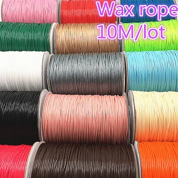 10M Dia 1.0mm Waxed Cotton Cord Waxed Thread Cord String Strap Necklace Rope Bead For Jewelry Making DIY Bracelet
10M Dia 1.0mm Waxed Cotton Cord Waxed Thread Cord String Strap Necklace Rope Bead For Jewelry Making DIY Bracelet