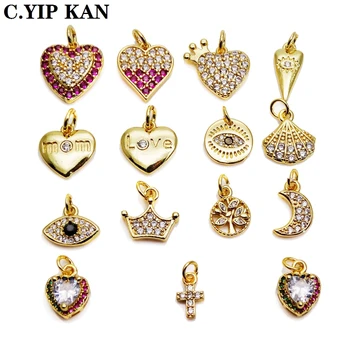 1pis in bag Popular small pendant Love hearts charms glossy copper gold-plated pendant DIY bracelet necklace anklet accessories
1pis in bag Popular small pendant Love hearts charms glossy copper gold-plated pendant DIY bracelet necklace anklet accessories