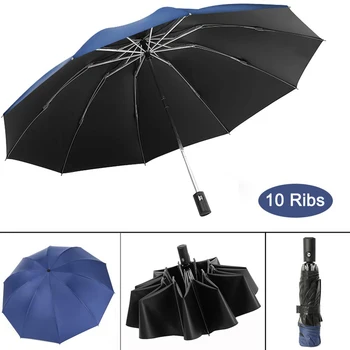 Folding Umbrella 10 Ribs Vinyl Automatic Reverse Parasol Unisex Folding Rain Shine Umbrella Windproof Umbrellas Rain
Folding Umbrella 10 Ribs Vinyl Automatic Reverse Parasol Unisex Folding Rain Shine Umbrella Windproof Umbrellas Rain
