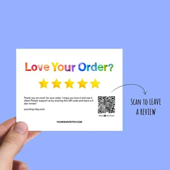 Personalize Logo Business Name Cards,Review Cards ,Feedback Cards ,Custom Text Social Media Card,Size of 4.25" x 5.5”
Personalize Logo Business Name Cards,Review Cards ,Feedback Cards ,Custom Text Social Media Card,Size of 4.25" x 5.5”