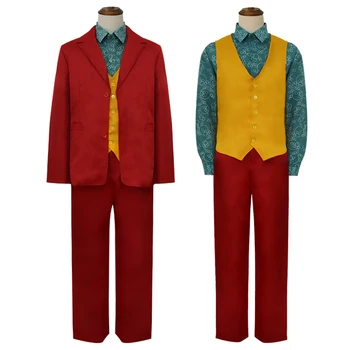 Movie Joker 2019 Joaquin Phoenix Arthur Fleck Cosplay Costume Suits Wigs XMAS Party Uniforms for adult kids
Movie Joker 2019 Joaquin Phoenix Arthur Fleck Cosplay Costume Suits Wigs XMAS Party Uniforms for adult kids