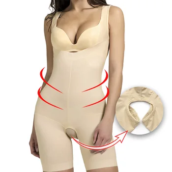 Seamless Slimming Underwear Mid Thigh Bodysuit Slimming Waist Full Body Shaper Firm Tummy Control Shapewear for Women 
Seamless Slimming Underwear Mid Thigh Bodysuit Slimming Waist Full Body Shaper Firm Tummy Control Shapewear for Women