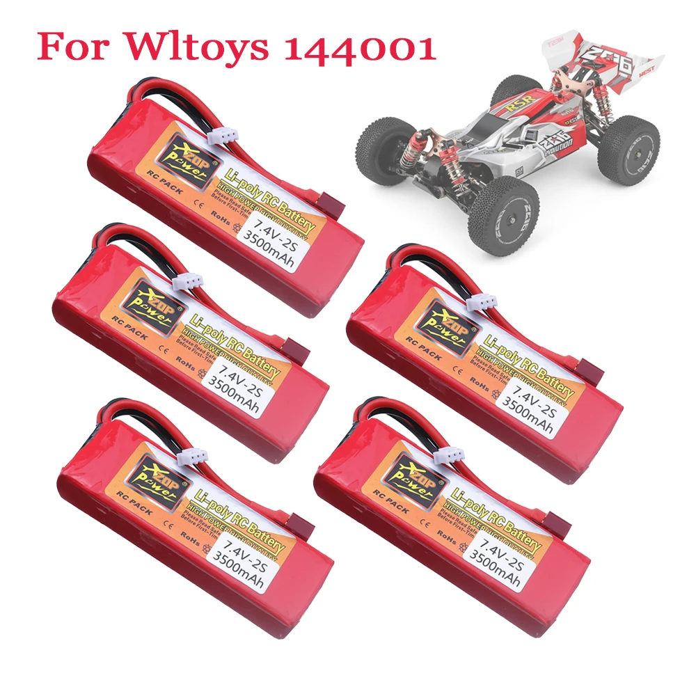 for Wltoys 124019 Car upgraded 2s 7.4 V 3500mAh Lipo battery for Wltoys 144001 104001 12428 RC car rechargable battery 1-5pcs
for Wltoys 124019 Car upgraded 2s 7.4 V 3500mAh Lipo battery for Wltoys 144001 104001 12428 RC car rechargable battery 1-5pcs