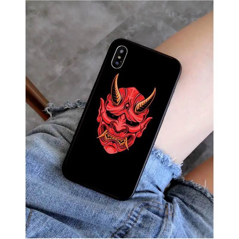 Чехол YNDFCNB с японской маской самурая и они оболочка чехол для телефона iphone 11 Pro Max X