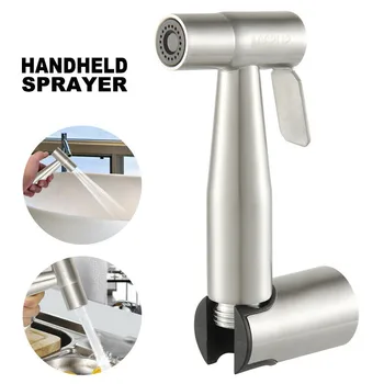 Stainless Steel Toilet Hand Held Bidet Faucet Sprayer Bidet Set Sprayer Gun Toilet Spray For Bathroom Self Cleaning Shower Head 
Stainless Steel Toilet Hand Held Bidet Faucet Sprayer Bidet Set Sprayer Gun Toilet Spray For Bathroom Self Cleaning Shower Head