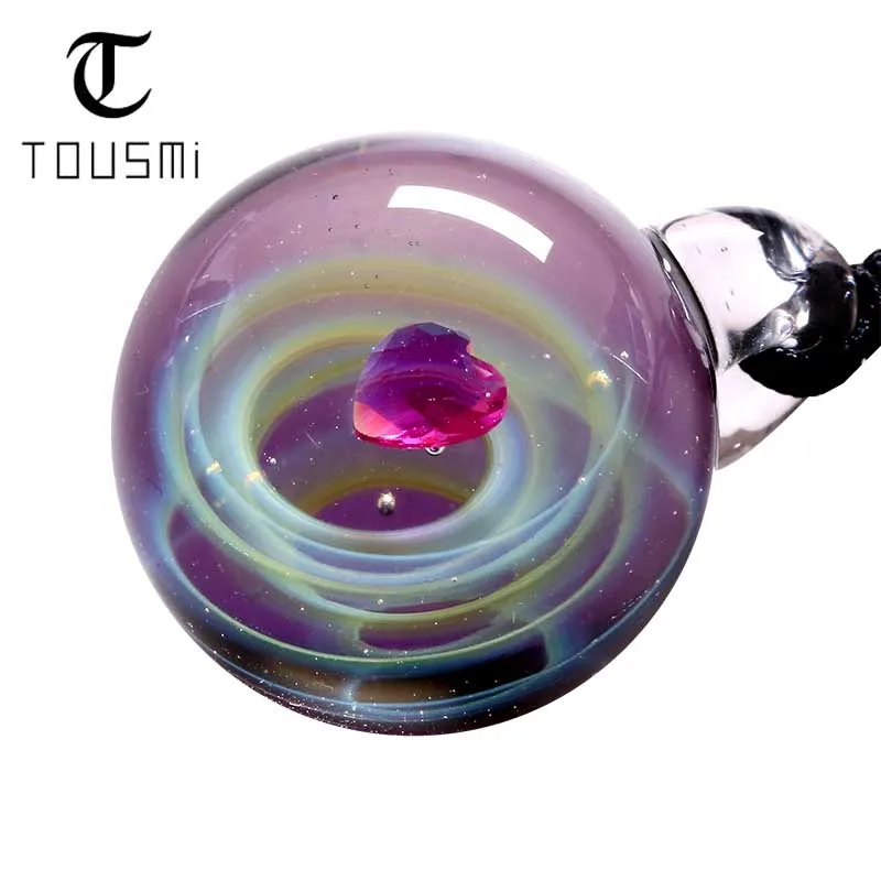 New Handmade Universe Glass Bead Planets Pendant Necklace Galaxy Rope Chain Solar System Design Necklace for Women Gift
New Handmade Universe Glass Bead Planets Pendant Necklace Galaxy Rope Chain Solar System Design Necklace for Women Gift