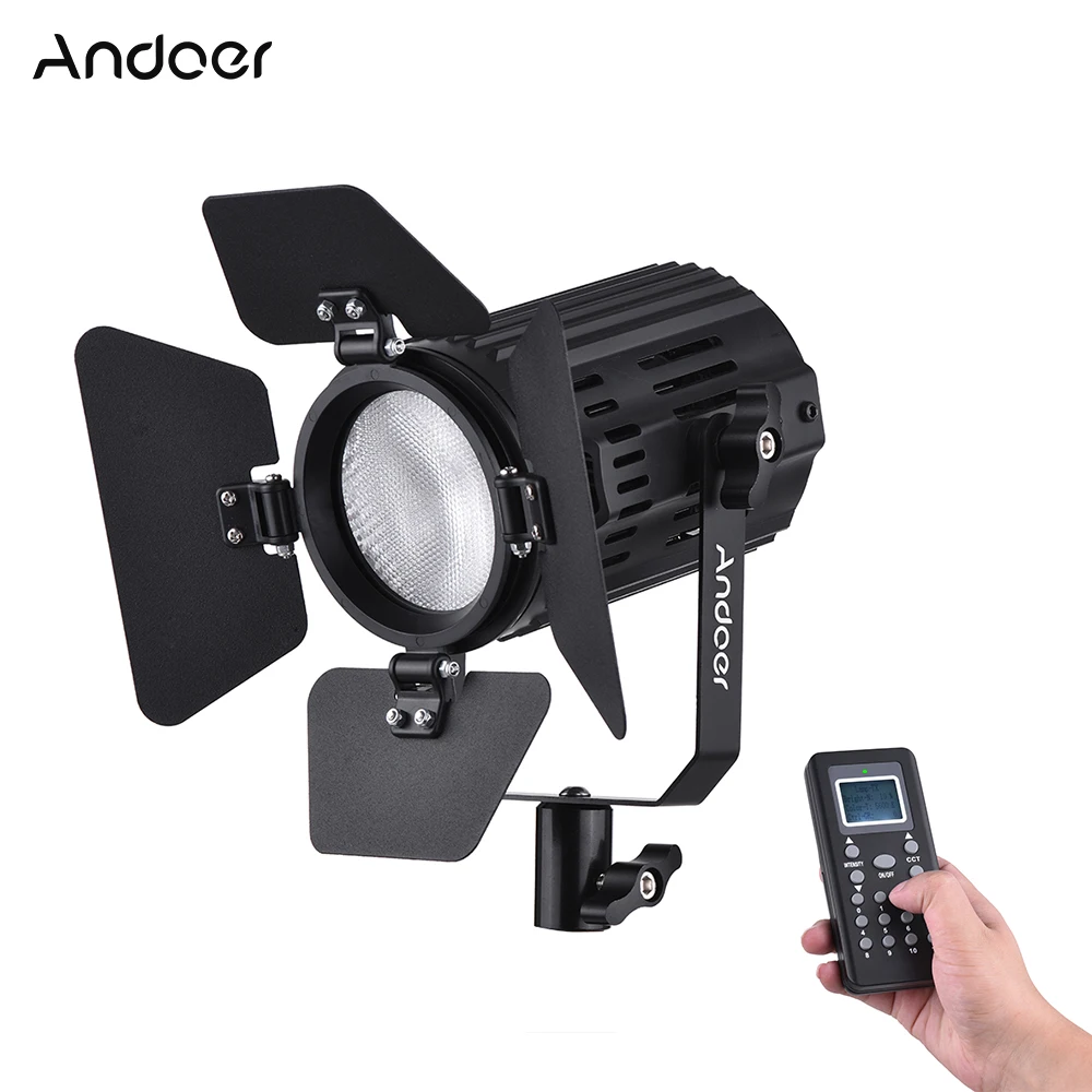 Andoer LS-60D Daylight 5600K Color Temperature Dimmable LED Video Light 60W Output CRI 95+ with Barn Door Remote Controller
Andoer LS-60D Daylight 5600K Color Temperature Dimmable LED Video Light 60W Output CRI 95+ with Barn Door Remote Controller