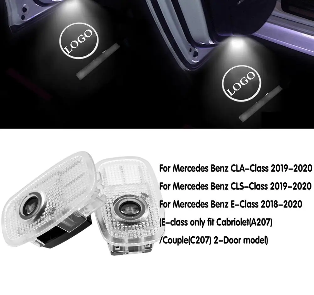 LED Car door lights logo laser projector lamp emblem groung projection courtesy for Mercedes Benz CLA CLS E Class A207 C207 new
LED Car door lights logo laser projector lamp emblem groung projection courtesy for Mercedes Benz CLA CLS E Class A207 C207 new
