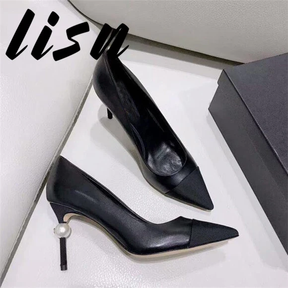 Prowow 2020 New Runway Genuine Leather Sexy Pointed Toe High Heel Pumps Slip On Pear Beading Thin High Heel Pumps Shoes Women
Prowow 2020 New Runway Genuine Leather Sexy Pointed Toe High Heel Pumps Slip On Pear Beading Thin High Heel Pumps Shoes Women
