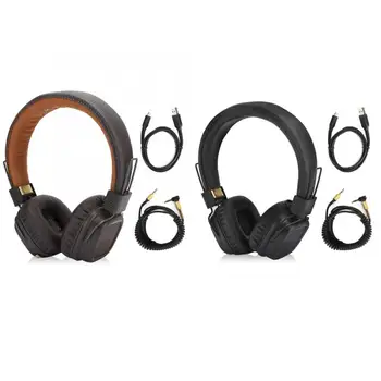 Over-the-ear Bluetooth headset, 3.5mm wired headset with microphone, Hi-Fi transmission music headset for mobile phone PC work f
Over-the-ear Bluetooth headset, 3.5mm wired headset with microphone, Hi-Fi transmission music headset for mobile phone PC work f