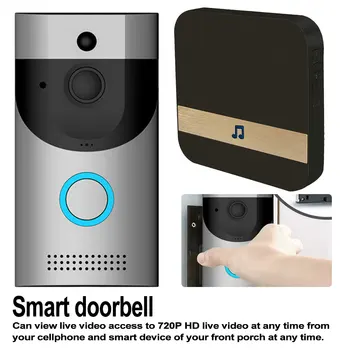 Wireless WIFI Doorbell B30 IP65 waterproof Smart video Door chime 720P wireless intercom FIR Alarm IR night vision IP camera
Wireless WIFI Doorbell B30 IP65 waterproof Smart video Door chime 720P wireless intercom FIR Alarm IR night vision IP camera