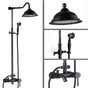 Black Oil Rubbed Brass Single Handle Bathroom Rainfall Rain Shower Head Faucet Set Mixer Tap Wall Mounted mrs602
Black Oil Rubbed Brass Single Handle Bathroom Rainfall Rain Shower Head Faucet Set Mixer Tap Wall Mounted mrs602